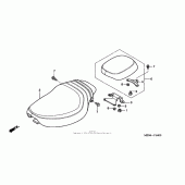Схема узла: Сиденье для Honda VF750 Magna