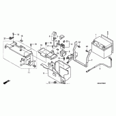 Схема вузла: Акумулятор для Honda VT750 Shadow Aero