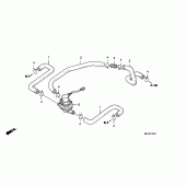 Схема вузла: Система вентиляція картера для Honda CB1300 Super Bol D'Or