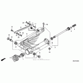 Схема вузла: Задній важіль (Маятник) для Honda VT750 Shadow Aero