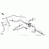 Схема вузла: Air injection control valve (a) для Honda VTX1300