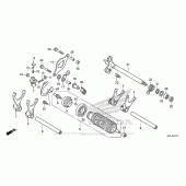 Схема вузла: Gearshift Drum (2) для Honda NC700