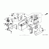Схема узла: Аккумулятор для Honda ST1300 Pan-European