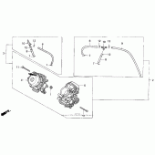 Схема вузла: Карбюратор в зборі для Honda VT600 Shadow VLX