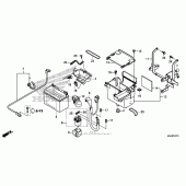 Схема вузла: Акумулятор (2) для Honda VT750 Shadow Spirit