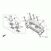 Схема вузла: Клапанна кришка для Honda CBF1000