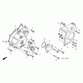 Схема вузла: Ліва кришка картера для Honda CB1300 Super Four