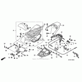 Схема узла: Сиденье для Honda FSC600 Silver Wing