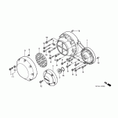 Схема вузла: Права кришка картера для Honda VTX1800