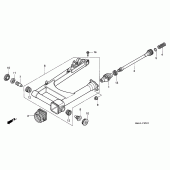 Схема вузла: Задній важіль (Маятник) (VT1100C2) для Honda VT1100 Shadow ACE