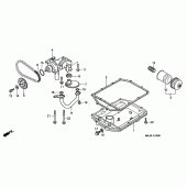 Схема узла: Масляный насос для Honda ST1100 Pan-European