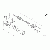 Схема вузла: Стартер електричний для Honda CBF1000