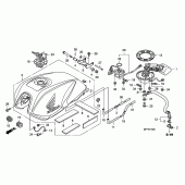 Схема вузла: Паливний бак для Honda CB1300 Super Four