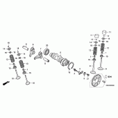 Схема вузла: Шток & Клапан для Honda CRF150 CRF150RB