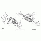 Схема вузла: Клапанна кришка для Honda VF750 Magna