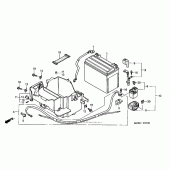 Схема вузла: Акумулятор для Honda VF750 Magna