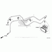 Схема вузла: Brake Pipe для Honda CBR500