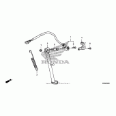 Схема вузла: Бічна підніжка для Honda CRF230 CRF230M