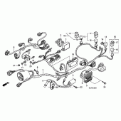 Схема вузла: Жгут проводки (rr.) Для Honda RVT1000R RVT RC51