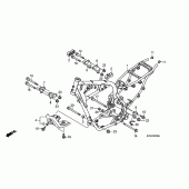 Схема вузла: Рама для Honda CRF230 CRF230F