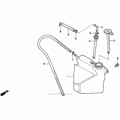 Схема узла: Резервный бак для Honda GL1500 Gold Wing Special Edition