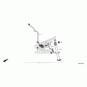 Схема вузла: Бічна підніжка для Honda CBR650F