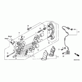 Схема узла: Передний тормозной суппорт (2) для Honda NC700