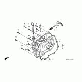 Схема узла: Правая крышка картера для Honda CMX250 Rebel