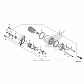 Схема узла: Стартер электрический для Honda CTX1300