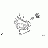 Схема узла: Фара для Honda XL650 Transalp