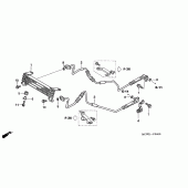 Схема вузла: Масляний охолоджувач для Honda VFR800 VFR