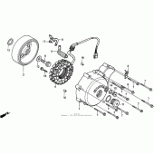 Схема вузла: Генератор для Honda VT600 Shadow VLX