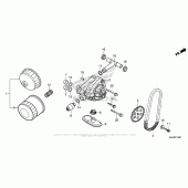 Схема вузла: Масляний насос для Honda VT750 Shadow Aero