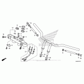 Схема вузла: Кермо (2) для Honda VT750 Shadow Phantom