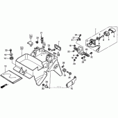 Схема вузла: Заднє крило для Honda CBR600 CBR600F3