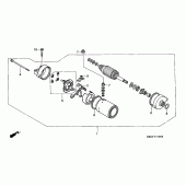 Схема узла: Стартер электрический для Honda CB600F Hornet S