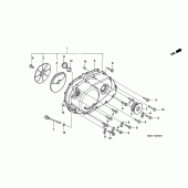 Схема узла: Правая крышка картера для Honda VF750 Magna