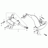 Схема вузла: Глушник для Honda CR250