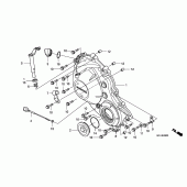 Схема вузла: Права кришка картера для Honda CBR1000 CBR1000RR (ABS) Fireblade