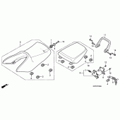 Схема узла: Сиденье для Honda CBR125