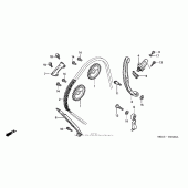 Схема узла: Цепь ГРМ & Натяжитель & Успокоитель для Honda CBR600 CBR600RR