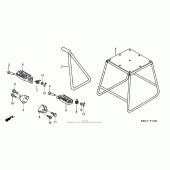 Схема вузла: Stand + step для Honda CRF250 CRF250R
