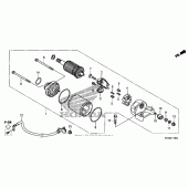 Схема вузла: Стартер електричний для Honda CRF230 CRF230L