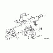 Схема узла: Топливный бак для Honda GL1500 Gold Wing Special Edition