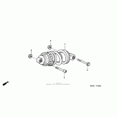 Схема вузла: Задній амортизатор для Honda VT600 Shadow VLX