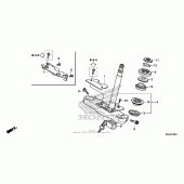 Схема вузла: Steering stem (2) для Honda VT750 Shadow RS