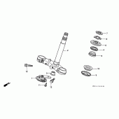 Схема узла: Рулевая траверса для Honda CBR900RR CBR900RR Fireblade