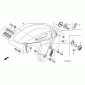 Схема узла: Переднее крыло для Honda CBR1000 CBR1000RR Fireblade