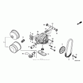 Схема узла: Масляный насос для Honda VT750 Shadow Spirit