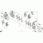 Схема вузла: Передній гальмівний супорт для Honda CBR900RR CBR919RR Fireblade